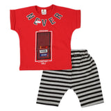 Boys Half Sleeves 2 Piece Suit - Red, Kids, Boys Sets And Suits, Chase Value, Chase Value