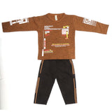 Boys Pajama Suit - Brown, Kids, Boys Sets And Suits, Chase Value, Chase Value