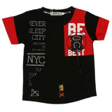 Boys Half Sleeves T-Shirt - Black, Kids, Boys T-Shirts, Chase Value, Chase Value