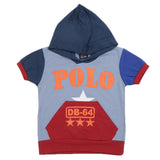 Boys Half Sleeves T-Shirt - Steel Blue, Boys T-Shirts, Chase Value, Chase Value