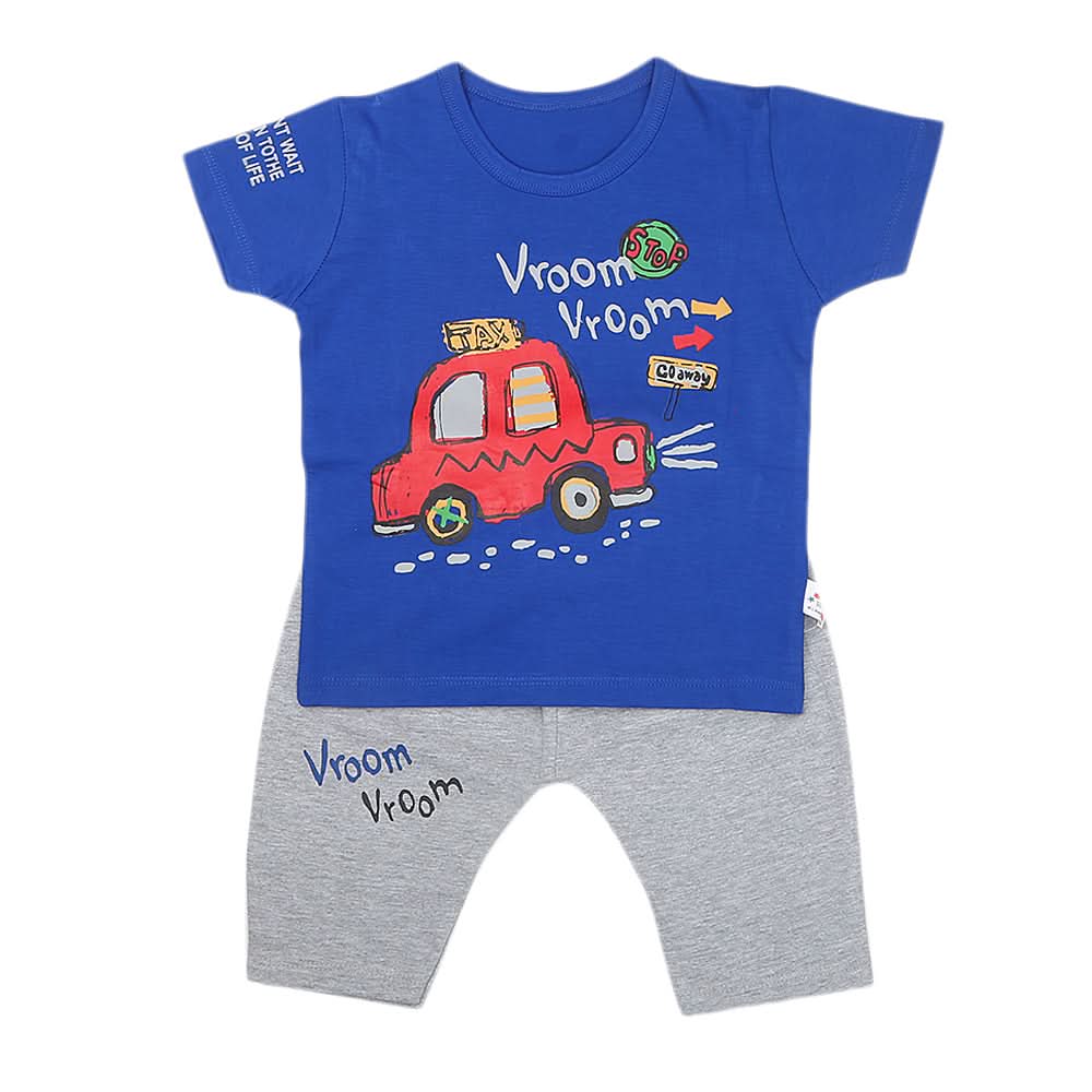Boys Half Sleeves Short Suit - Blue, Kids, Boys Sets And Suits, Chase Value, Chase Value