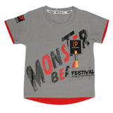 Boys Half Sleeves T-Shirt - Grey, Kids, Boys T-Shirts, Chase Value, Chase Value