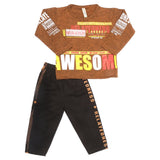 Boys Pajama Suit - Brown, Kids, Boys Sets And Suits, Chase Value, Chase Value