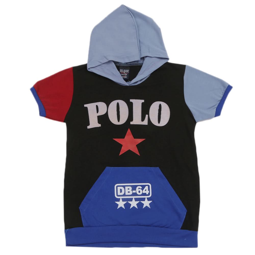 Boys Half Sleeves T-Shirt - Black, Boys T-Shirts, Chase Value, Chase Value