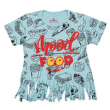 Eminent Girls Emboss Print T-Shirt - Light Blue, Kids, Girls T-Shirts, Eminent, Chase Value