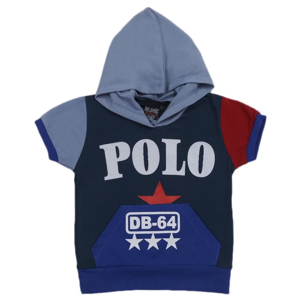 Boys Half Sleeves T-Shirt - Navy Blue, Boys T-Shirts, Chase Value, Chase Value