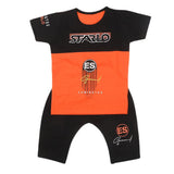 Boys Half Sleeves Short Suit 32882 - Orange, Kids, Boys Sets And Suits, Chase Value, Chase Value