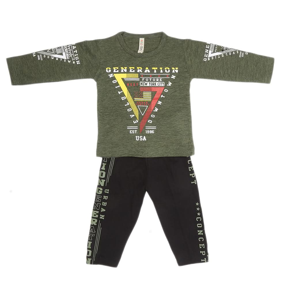 Boys Pajama Suit - Green, Kids, Boys Sets And Suits, Chase Value, Chase Value