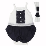Newborn Girls Turkish Romper - Navy Blue, Kids, NB Girls Rompers, Chase Value, Chase Value