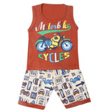 Boys Sando Short Suit - Dark Brown, Kids, Boys Sets And Suits, Chase Value, Chase Value
