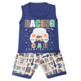 Boys Half Sleeves Sando Suit - Navy Blue, Kids, Boys Sets And Suits, Chase Value, Chase Value
