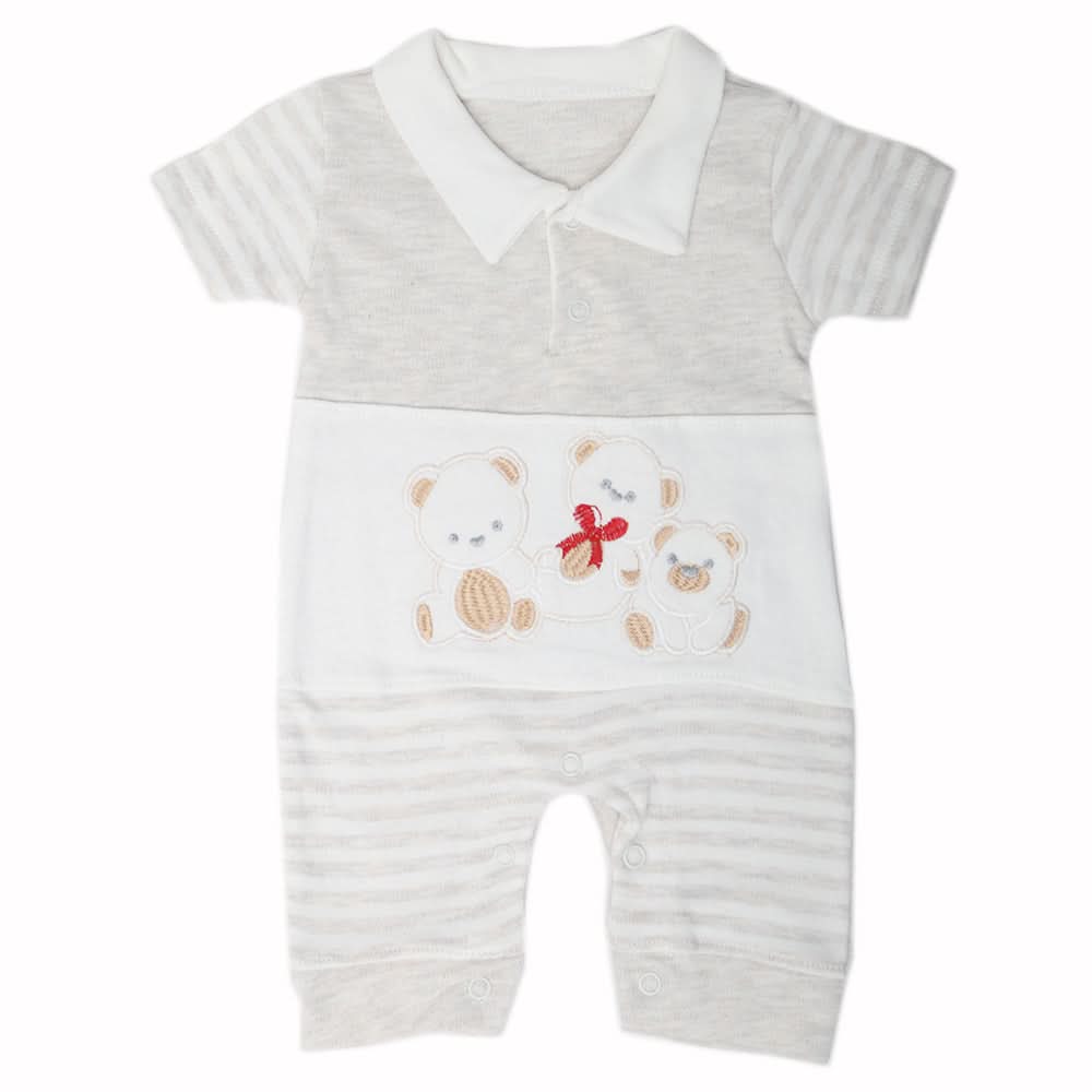 Newborn Boys Turkish Romper - Light Brown, Kids, New Born Boys Rompers, Chase Value, Chase Value
