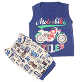 Boys Sando Short Suit - Navy Blue, Kids, Boys Sets And Suits, Chase Value, Chase Value