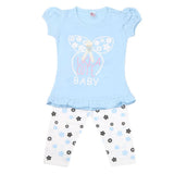 Girls Half Sleeves Suit - Blue, Kids, Girls Sets And Suits, Chase Value, Chase Value