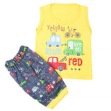 Boys Half Sleeves Sando Suit - Yellow, Kids, Boys Sets And Suits, Chase Value, Chase Value
