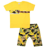 Boys 2 Pcs Suit Half Sleeves - Yellow, Kids, Boys Sets And Suits, Chase Value, Chase Value