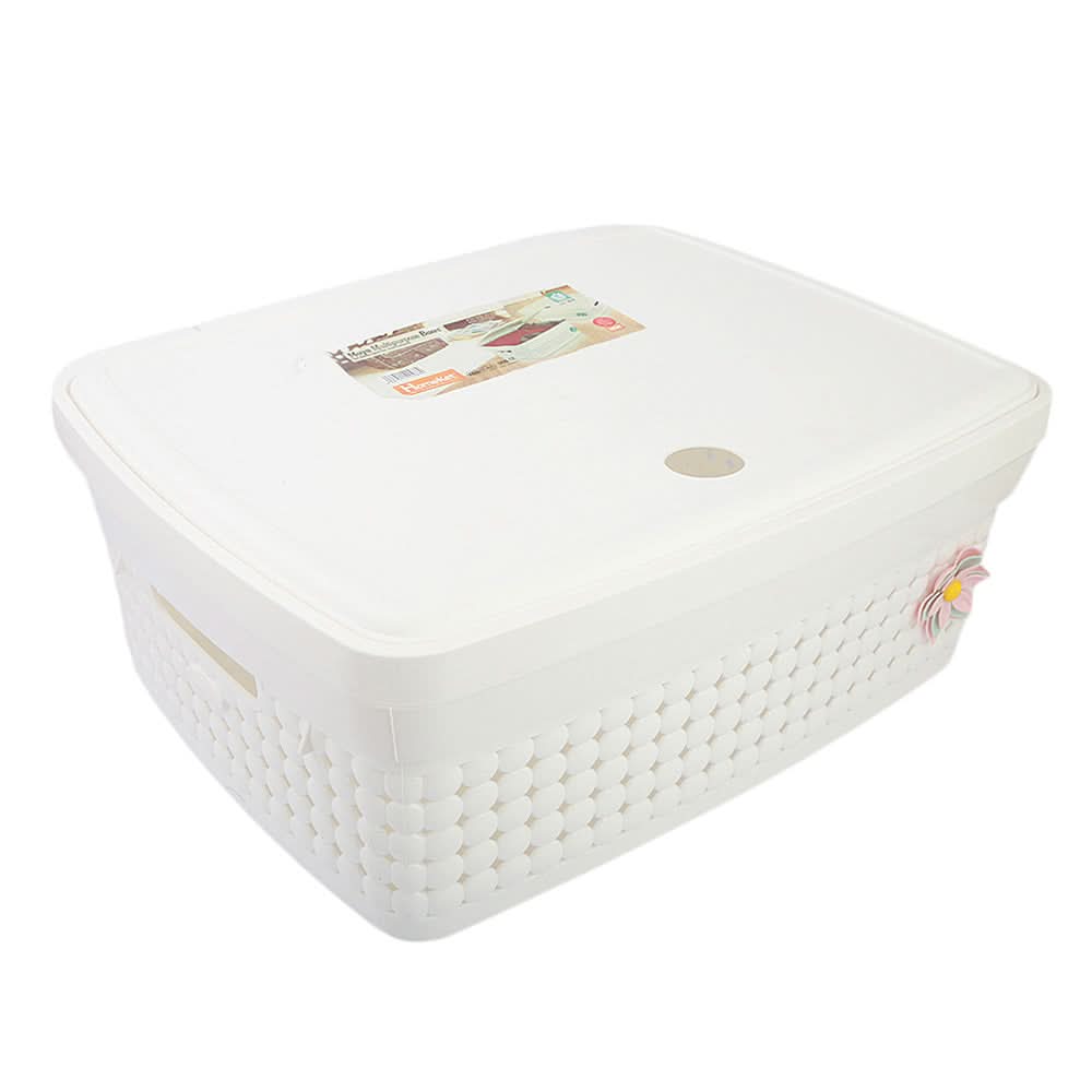Multi Purpose Storage Box With Lid - White, Home & Lifestyle, Storage Boxes, Chase Value, Chase Value