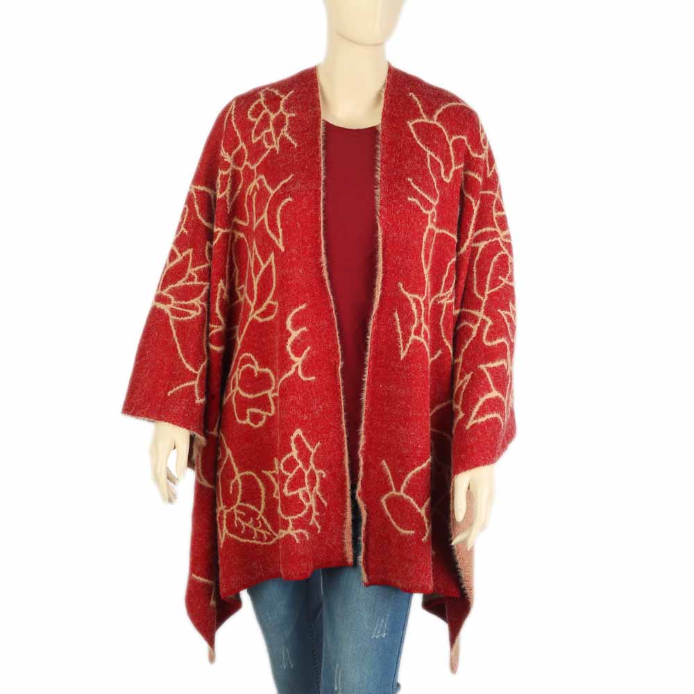 Women's Shawl - Maroon, Women Shawls & Scarves, Chase Value, Chase Value
