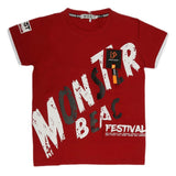 Boys Half Sleeves T-Shirt - Maroon, Kids, Boys T-Shirts, Chase Value, Chase Value