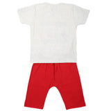 Boys Half Sleeves 2 Piece Suit - Red, Kids, Boys Sets And Suits, Chase Value, Chase Value