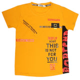 Boys Half Sleeves T-Shirt - Mustard, Kids, Boys T-Shirts, Chase Value, Chase Value