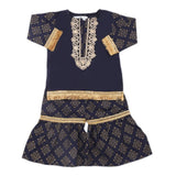 Newborn Girls Shalwar Suits - Navy Blue, Kids, New Born Girls Sets And Suits, Chase Value, Chase Value