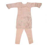 Girls Embroidered Fancy Suit 3 Pcs - Peach, Kids, Girls Sets And Suits, Chase Value, Chase Value
