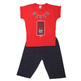 Boys 2 Pcs Suit Half Sleeves - Red, Kids, Boys Sets And Suits, Chase Value, Chase Value