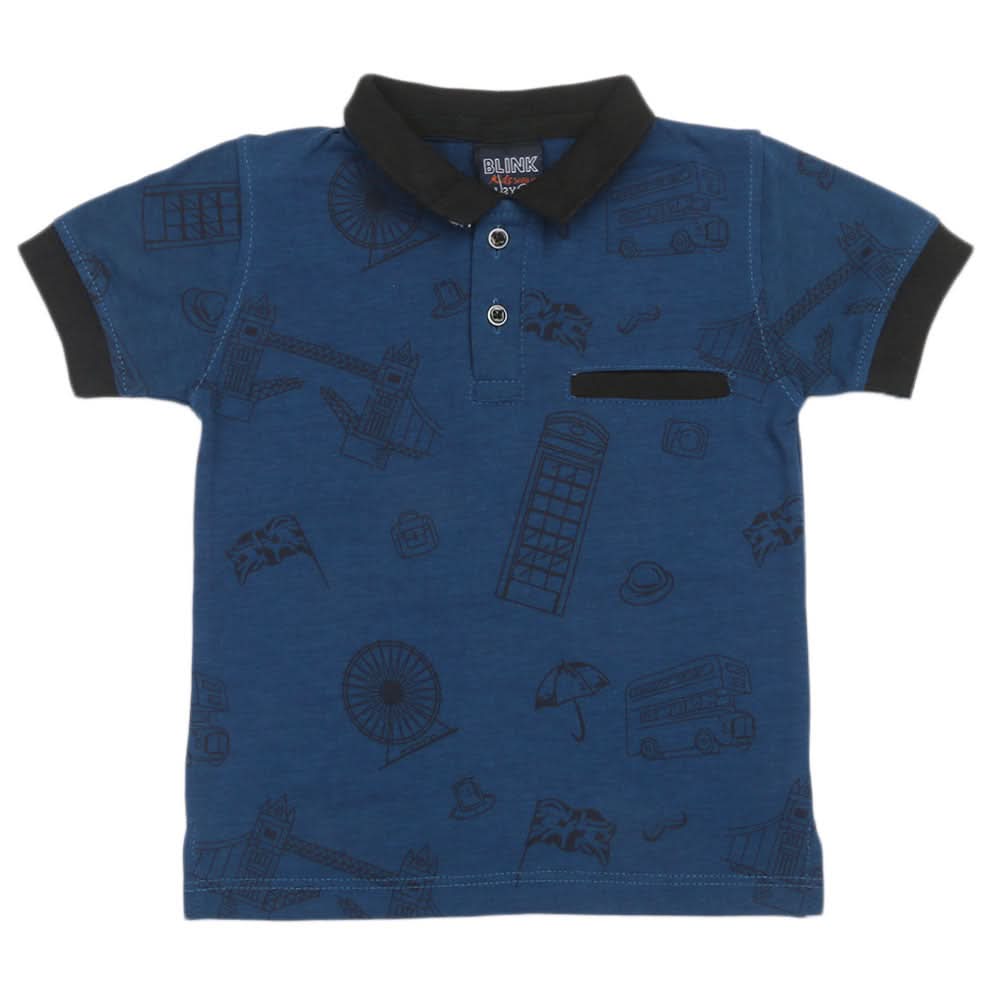 Boys Half Sleeves T-Shirt - Steel Green, Boys T-Shirts, Chase Value, Chase Value