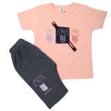 Boys Half Sleeves 2 Piece Suit - Peach, Kids, Boys Sets And Suits, Chase Value, Chase Value