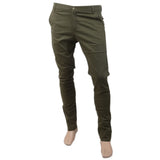 Men's Fancy Cotton Chino Pant - Olive Green, Men, Casual Pants And Jeans, Chase Value, Chase Value