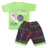 Boys Half Sleeves Short Suit - Green, Kids, Boys Sets And Suits, Chase Value, Chase Value