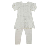 Girls Embroidered Fancy Suit 3 Pcs - Grey, Kids, Girls Sets And Suits, Chase Value, Chase Value