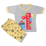 Boys Half Sleeves Short Suit - Grey, Kids, Boys Sets And Suits, Chase Value, Chase Value