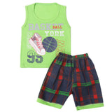Boys Half Sleeves Sando Suit - Green, Kids, Boys Sets And Suits, Chase Value, Chase Value