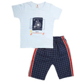 Boys Half Sleeves 2 Piece Suit - Blue, Kids, Boys Sets And Suits, Chase Value, Chase Value
