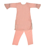 Girls Embroidered Fancy Suit 3 Pcs - Pink, Kids, Girls Sets And Suits, Chase Value, Chase Value