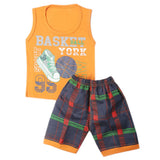 Boys Half Sleeves Sando Suit - Orange, Kids, Boys Sets And Suits, Chase Value, Chase Value