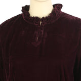 Women's Velvet Kurti - Dark Purple, Women Ready Kurtis, Chase Value, Chase Value