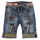 Boys Denim Bermuda - Army Blue, Boys Shorts, Chase Value, Chase Value
