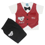 Newborn Boys Half Sleeves Suit - Maroon, Kids, Newborn Boys Sets And Suits, Chase Value, Chase Value