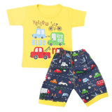 Boys Half Sleeves Short Suit - Yellow, Kids, Boys Sets And Suits, Chase Value, Chase Value