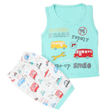 Boys Half Sleeves Sando Suit - Cyan, Kids, Boys Sando, Chase Value, Chase Value