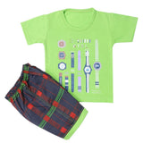 Boys Half Sleeves Short Suit - Green, Kids, Boys Sets And Suits, Chase Value, Chase Value