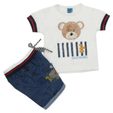 Newborn Boys Half Sleeves Suit - White, Kids, Newborn Boys Sets And Suits, Chase Value, Chase Value