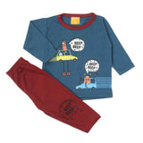 Newborn Boys Full Sleeves Suit - Steel Blue, Newborn Boys Sets & Suits, Chase Value, Chase Value