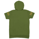 Boys Half Sleeves Hoodie T-Shirt - Green, Boys T-Shirts, Chase Value, Chase Value