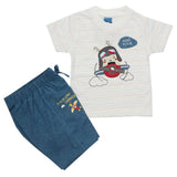 Newborn Boys Half Sleeves Suit - Steel Blue, Kids, Newborn Boys Sets And Suits, Chase Value, Chase Value