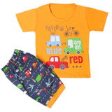 Boys Half Sleeves Short Suit - Orange, Kids, Boys Sets And Suits, Chase Value, Chase Value