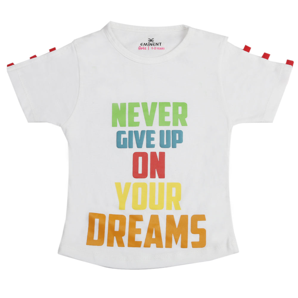 Eminent Girls T-Shirt - White, Girls T-Shirts, Eminent, Chase Value